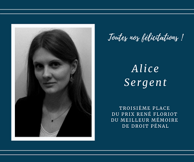 Visuel Troisième place du prix René Floriot