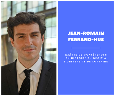 Visuel Recrutement d'un maître de conférences en histoire du droit – Jean-Romain Ferrand-Hus