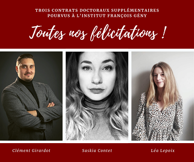 Visuel Trois nouveaux contrats doctoraux en droit de la santé
