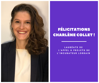 Visuel Lauréate de l'appel à projets de l'incubateur lorrain