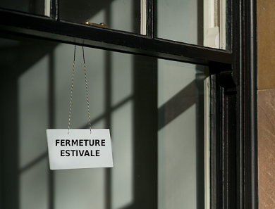 Visuel Fermeture estivale