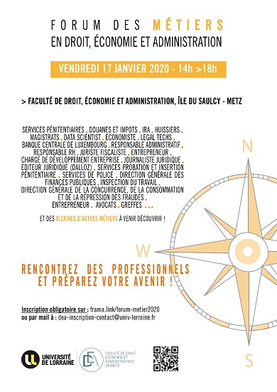 Visuel Forum des métiers – Faculté DEA de Metz